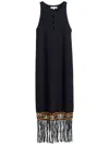 Chinti & Parker Laura Beaded Dress In Black