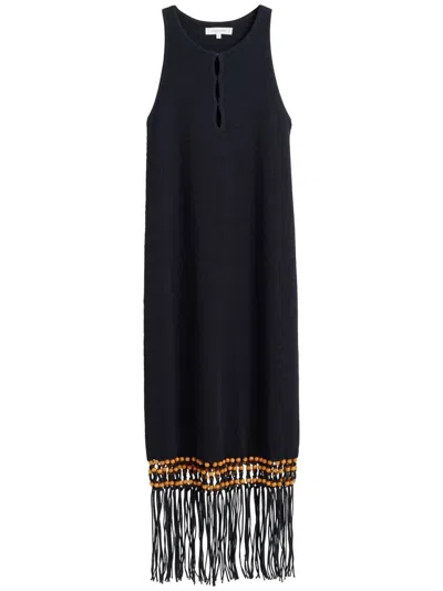 Chinti & Parker Laura Beaded Dress In Black