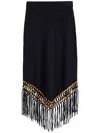 Chinti & Parker Laura Beaded Skirt In Black