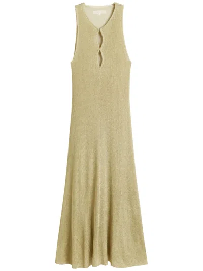 Chinti & Parker Laura Shimmer Dress In Neutrals