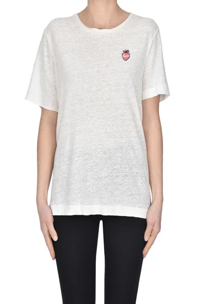 Chinti & Parker Linen T-shirt In White