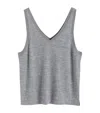 Chinti & Parker Fine-knit Merino Vest In Grey