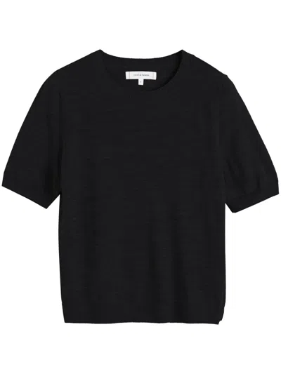 Chinti & Parker Merino Wool T-shirt In Black