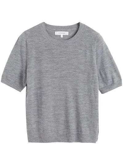 Chinti & Parker Merino Wool T-shirt In Grey