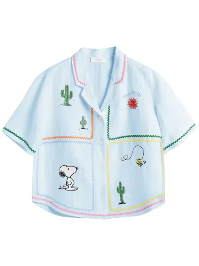 Chinti & Parker Peanuts Shirt In Blue