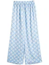 Chinti & Parker Sky-blue Laura Whitmore Paradise Trousers In Blue