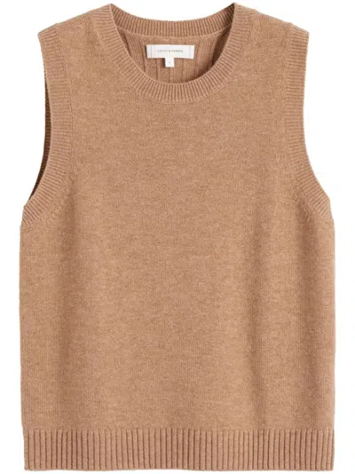 Chinti & Parker Ribbed Tank Top In Brown