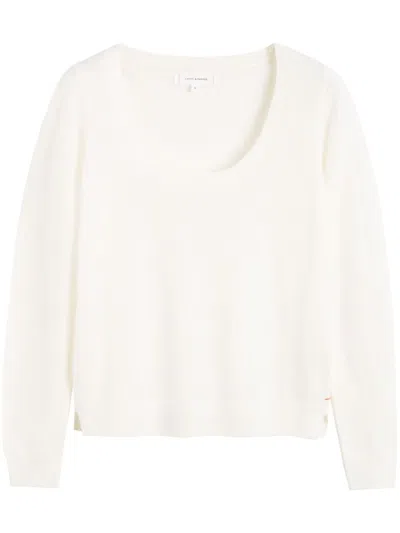 Chinti & Parker Scoop-neck Jumper In White