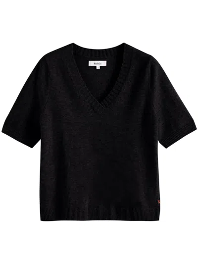 Chinti & Parker Short-sleeve Sweater In Black