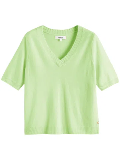 Chinti & Parker Short-sleeve Sweater In Green