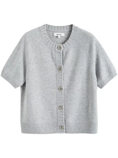 Chinti & Parker Short-sleeves Cardigan In Grey