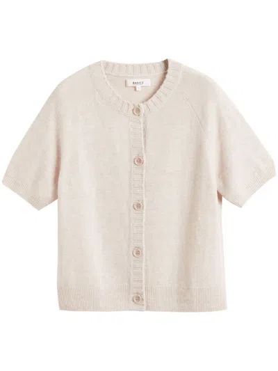 Chinti & Parker Short-sleeves Cardigan In Neutrals