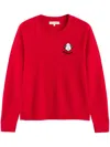 Chinti & Parker X Peanuts Wool-cashmere Sweater In Red