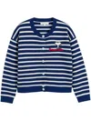 Chinti & Parker Snoopy Cardigan In Blau