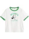Chinti & Parker Cream Cotton Snoopy Racquet Club T-shirt In White