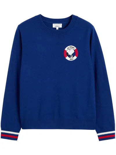 Chinti & Parker Snoopy Jumper In Blue