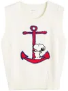 Chinti & Parker Snoopy-intarsia Top In Weiss