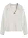 Chinti & Parker Pure Cashmere Summer Collared Sweater In Neutrals
