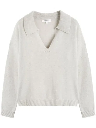 Chinti & Parker Spread-collar Cashmere Jumper In Neutrals