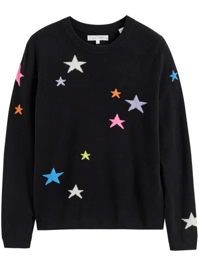 Chinti & Parker Star Jumper In Black