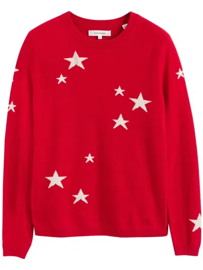 Chinti & Parker Star Jumper In Red