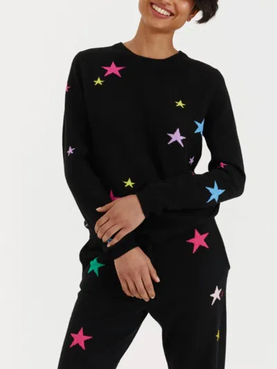 Chinti & Parker Star Sweater In Black / Multi