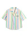 Chinti & Parker Linen-cotton Snoopy Stripe Shirt In White