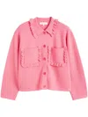 Chinti & Parker The Sea Breeze Jacket In Pink