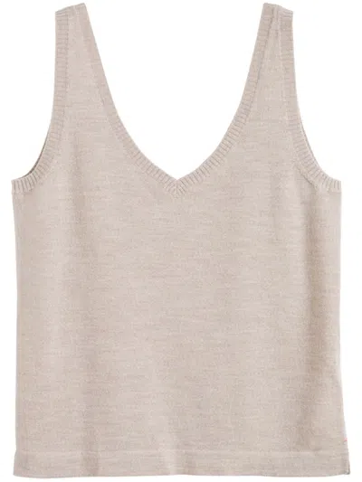 Chinti & Parker V-neck Top In Neutrals