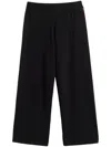 Chinti & Parker Wide-leg Cropped Trousers In Black