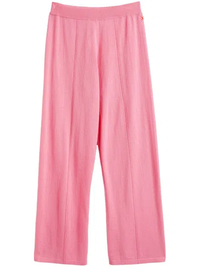 Chinti & Parker Wide-leg Sweatpants In Pink