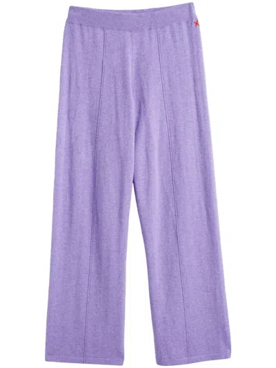 Chinti & Parker Wide-leg Track Pants In Purple