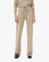 Chinti & Parker Soft-truffle Wool-cashmere Snoopy Wide-leg Track Pants In Black
