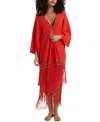 Chinti & Parker Terracotta Laura Whitmore Beaded Kaftan