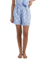 Chinti & Parker Sky-blue Laura Whitmore Sunflower Shorts