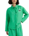 Chinti & Parker Women's Linen-cotton Peanuts Racquet Club Shirt In Green
