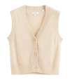CHINTI & PARKER WOOL-CASHMERE BUTTONED SWEATER VEST