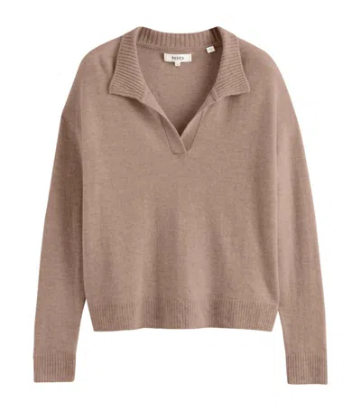 Chinti & Parker Wool-cashmere Collared Sweater In Hazel