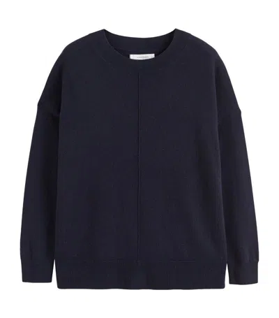 Chinti & Parker Wool-cashmere Crew-neck Jumper In Blue