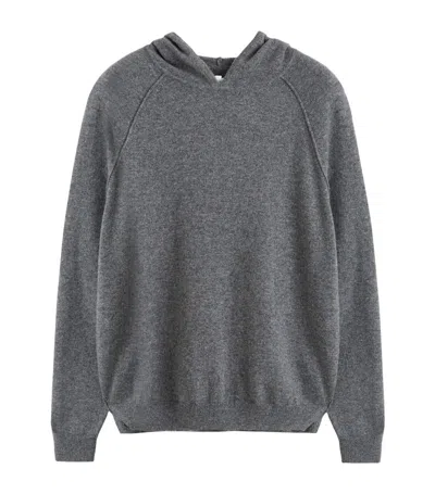 Chinti & Parker Wool-cashmere Knit Hoodie In Grey