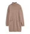 Chinti & Parker Roll-neck Mini Dress In Hazel