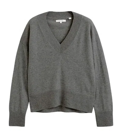 Chinti & Parker Wool-cashmere V-neck Jumper In Grey