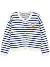 Chinti & Parker X Peanuts Cardigan Mit Snoopy-applikation In Weiss