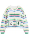 Chinti & Parker X Snoopy Peanuts Vacation Cardigan In White
