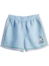 Chinti & Parker Linen-cotton Peanuts Vacation Shorts In Blue