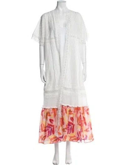 Pre-owned Chio Floral Print Jacket W/ Tags In Neutral