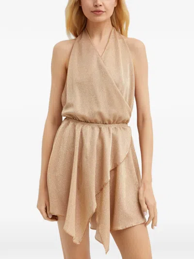 Chio Rhinestone-embellished Dress In Neutral