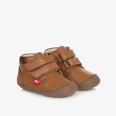 Chipmunks Babies' Brown Leather First-walker Boots