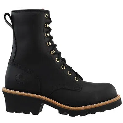 Pre-owned Chippewa Baldor 8 Inch Electrical Steel Toe Work Mens Black Work Safety Shoes 7