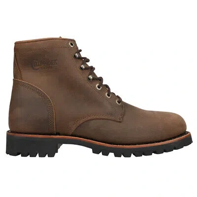 Pre-owned Chippewa Classic 2.0 6 Inch Electrical Steel Toe Work Mens Brown Work Safety Sh